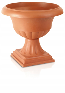 Prosperplast kvetináč 55,6 cm x 55,6 x 55,2 cm priemer 55,6 cm plastové odtiene hnedej a béžovej